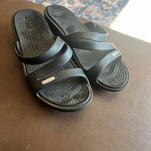 Crocs Black Slide Sandals